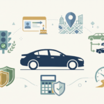 illustration showing the factors that determine how car insurance rates are calculated