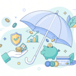 illustration of an emergency fund protecting against unexpected expenses