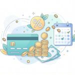 illustration of credit card interest growing on a card balance